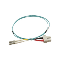 3-DX-LC-SC-5-AA </div> <b>  5m Aqua LC-SC MM OM3 Duplex Fibre Optic Patch Lead