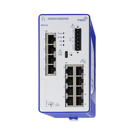 BRS32 Series - Fast Ethernet Switches, PoE | IndustrialComms